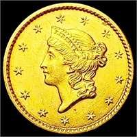 1849 Open Rare Gold Dollar UNCIRCULATED