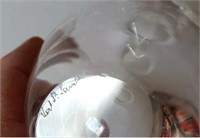 VTG VAL ST. LAMBERT crystal INTAGLIO CUT GLASS