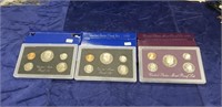 (3) U.S. Proof Coin Sets (1983, 1983 & 1990)