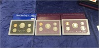(3) U.S. Proof Coin Sets (1983, 1990 & 1990)