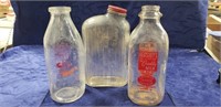 (2) Vintage Milk Bottles (Wengert's & Hershey's