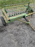 8ft Pequea model 710 hay tedder - PTO operated