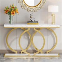 Tribesigns Faux Marble Sofa Table 55"x 11"