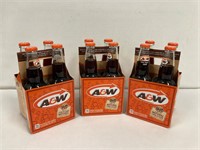 A&W Rootbeer  3 four packs