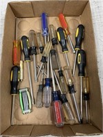 Tray Lot of Screwdrivers