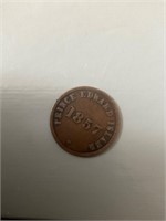 1857 Prince Edward Island self government coin