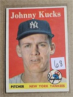 1958 Topps Johnny Kucks 87