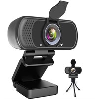 2020 [Upgraded] 1080P Webcam with Microphone & Pri