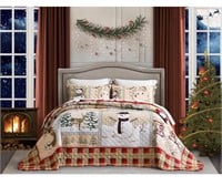 Christmas Oversized Bedspread King Size