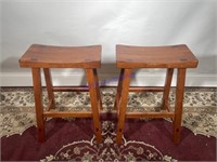 Wooden Counter-Height Stools
