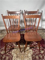 4 Wooden Kitchen Chairs
