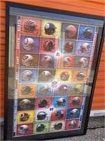 NFL Poster 2012 Helmets Made in USA