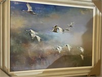 Framed Birds in Flight #199  44.75 X 1.5 X 57