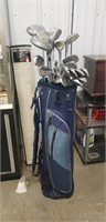Assorted Golf Clubs & Bag