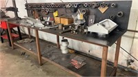 Steel Work Bench (No Contents)