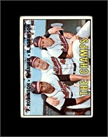 1967 Topps #1 Robinson/Bauer/Robinson P/F to GD+