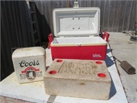 Lot of Coolers, Vintage Coors, Igloo