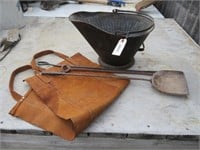 Fireplace Tools Leather Wood Carrier