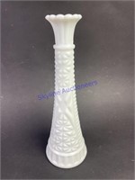 9" T Vase Milk Glass