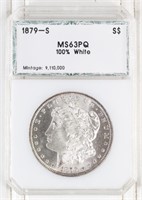 1879-S Morgan Silver Dollar PCI MS 63