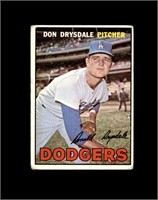 1967 Topps #55 Don Drysdale P/F to GD+