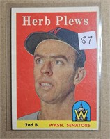 1958 Topps Herb Plews 109