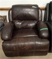 Power Reclining Large Leather-like Chair