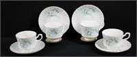4 Royal Stafford Tea Cups & Saucers