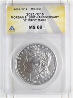 2021-O Morgan Silver Dollar ANACS MS 69