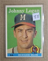 1958 Topps Johnny Logan 110