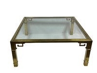 Brass Master Craft Coll. Glass Top Coffee Table