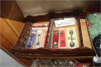 SOUVENIR SPOONS WITH DISPLAY