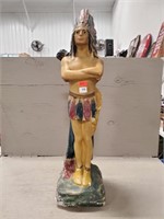 Ceramic Indian Statue (~24in Tall)