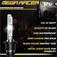 Mega Racer D2s/d2r/d2c Bulb 8000k Ice Blue D2