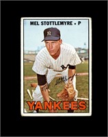 1967 Topps #225 Mel Stottlemyre P/F to GD+