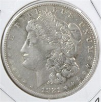 1921-S Morgan Silver Dollar AU