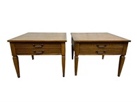 Pair of Bassett Furniture Side Tables w/ Drawer