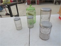 Vintage Glass Cannisters