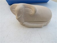 Kenyan Stone Carved Elephant