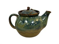 Signed J.R. Cooper Pottery Teapot