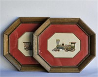 Steam Train Prints -frames need TLC