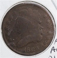 1828 Half Cent Coin VG