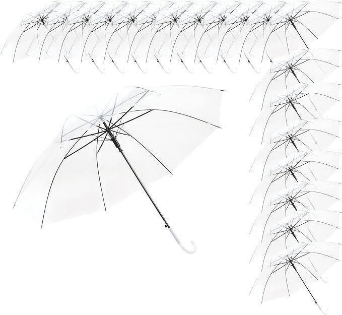 $210 Clear Umbrella Wedding Style 20 Pack