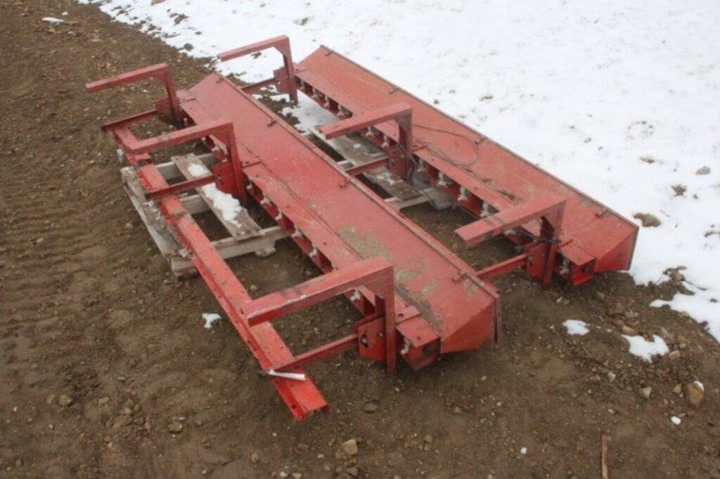 (2) Beline Grass Seeder Attachments for a Grain