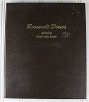 Roosevelt Dimes Book (Partially Full)