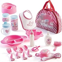 $20  PREXTEX 18-Pc Baby Doll Set with Case