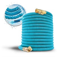 $66  AQUA JOE 5/8x100ft Hose with Brass Valve