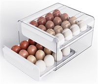 $17  Fridge Egg Holder: Large Plastic Container Bo