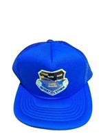 Blue Trucker Hats - Desert Storm 91 Patch