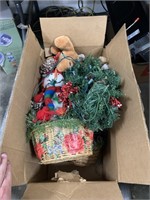 Box Lot of Christmas Decor